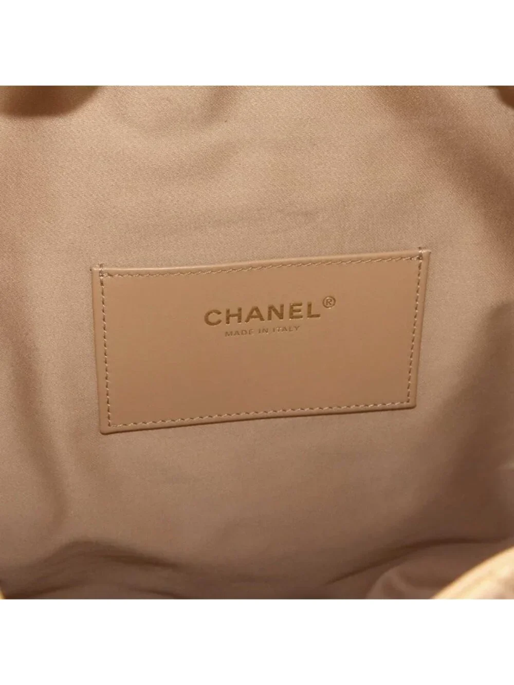 Chanel 25 Small Shoulder Bag Caviar Leather Beige Gold